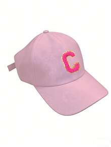 1pc Girls Ponytail Baseball Cap, Multifunctional Sun Protection Hat, Breathable And Non-Stuffy, Essential For Daily Outings And Sports, Suitable For 8-16 Years Old - Pink - View 6