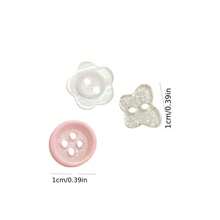 6/12/18/24/32/38/46/52/58/66/72/78/86/92/100Pcs Random Style Pink Buttons, Multiple Styles Randomly Distributed, DIY Handmade Buttons Suitable For Cardigans, Sweaters - Multi-Functional Versatile Decorative Buttons, Pink Series Loved By Women, Clothing Embellishment Decorative Buttons - Random Styles - View 11