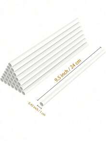 1/4/8/16pcs White Floating Cake Support Rods, Cake Layer Support Tubes, Cake Stacking Support Rods, White Plastic Support Rods, Suitable For Layered Cake Construction And Stacking, Perfect For Christmas Parties And Events, Cake Support Rods - Multicolor - View 10