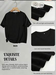 Men's Double-Sided Floral And Dragon Print T-Shirt - Ideal For Family Gatherings, Corporate Team-Building Gifts; Short-Sleeve Vacation-Style T-Shirt - 白色 - 查看 7
