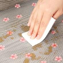 1 Roll Cherry Blossom Pattern Thickened Kitchen Cabinet Shelf Liner, Non-Adhesive Drawer Liner, Anti-Slip Cabinet Liner, Washable EVA Refrigerator Liner, Easy To Cut Refrigerator Liner. - Cherry Blossom Pattern - View 7