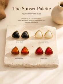 2/8pcs/Set Fashionable And Personalized Summer Earrings For Women, Made Of Colorful Dopamine Resin Material, Suitable For Daily, Party Or Casual Occasions - New Pendant Earrings - View 3