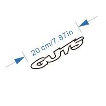 1pc GUTS Minimalist Logo Car Sticker Laptop Sticker Truck Off-Road Vehicle Door Rear Window Personalized Decoration Car Decal Motorcycle Bicycle Sticker Bumper Sticker - A - View 2