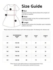 Vestido Elegante de Festa com Laço Vermelho para Meninas Pré-Adolescentes, Saia Bufante, Vestido de Princesa, Adequado para Festa de Aniversário de Meninas, Banquete Noturno, Gala, Baile, Dama de Honra de Casamento, Vestido de Dama de Honra - Verde Menta - Visão 7