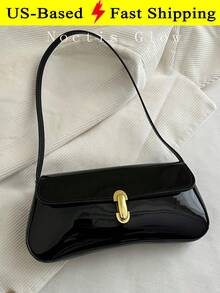 Women's Vintage Leather Underarm Bag Chic Shoulder Purse Small Handbag Perfect For Daily Commute Shopping Dates Gatherings Ideal As A Birthday Gift - 彩色 - 查看 1