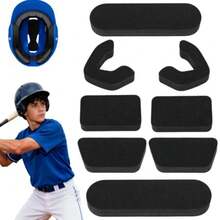 Helmet Padding Fit Kit Compatible With All Easton Batting Catchers Helmets - 0.79 Thickened Universal Foam Pads For Baseball And Softball Ers - New-black - View 1