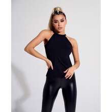 Tank Top Halter Top Black - Multicolor - View 7