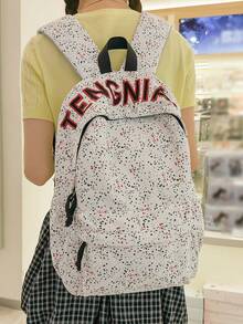 Large Capacity Solid Color Classic Backpack - Multicolor - View 2