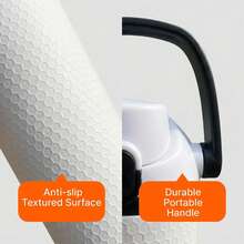 30oz Honeycomb Pattern Insulated Water Cup, Double Drinking Spout, One-Click Opening And Leak-Proof Lock, Three-Layer Vacuum To Keep Cold For 24 Hours, - 黑與白 - 查看 6
