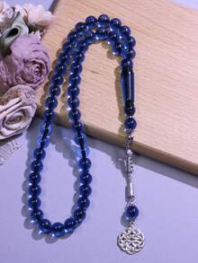 1pc Steady Classic Ink Wash Pattern Resin Men's Prayer Bead Bracelet, Suitable For Men's Daily Wear - Beads - View 15