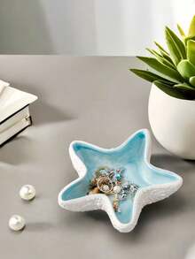 1 pièce Ornement décoratif créatif personnalisé, Décoration d'étoile de mer & de coquillage, Décoration de maison, Décoration de chambre, Décoration de table de salon, Cadeau de couple, Cadeau de saison de remise des diplômes, Cadeau de vacances - Multicolore - Voir 2