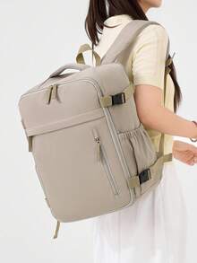 myco bags 真空壓縮後背包，Wizz Air 機艙尺寸 40x30x20 cm 可轉換手提登機包/短途飛行背包，可輕鬆放入座椅下方，便攜式，符合 TSA 標準的旅行/行李/機艙認可後背包，適用於飛機/學校 - 彩色 - 查看 8
