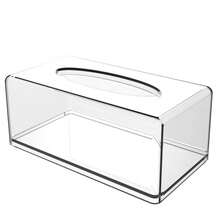 Transparent Acrylic Tissue Box, Facial Tissue Storage Box, Desktop Kitchen Napkin Holder, Bathroom Tissue Box - Multicolor - View 3