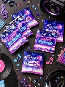 100入K-Pop主題糖果自封袋，生日禮物袋，K-Pop偶像派對伴手禮袋，嬰兒洗禮裝飾，節日派對填充袋，派對用品 - 生日 - 查看 3