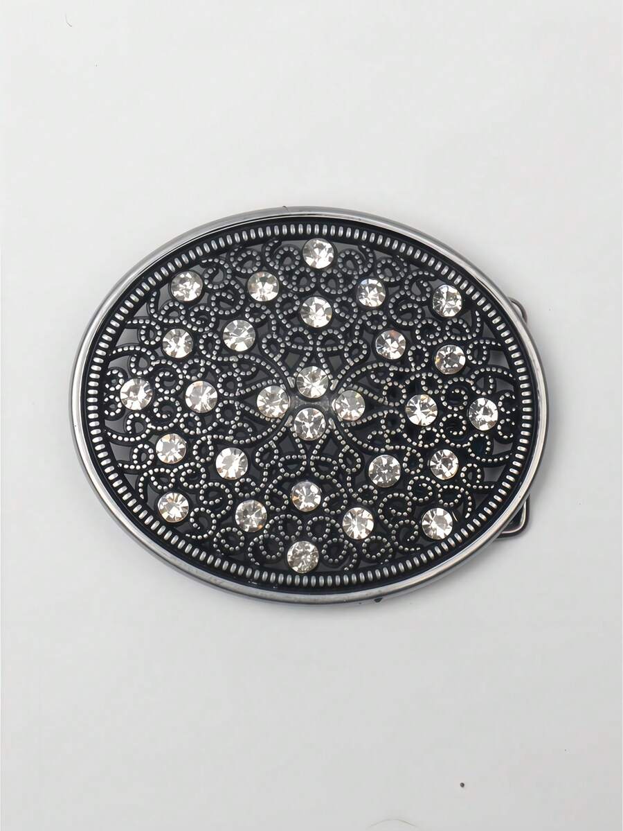 1pc Shiny Zinc Alloy Belt Buckle, Suitable For All Seasons - BH2000 - View 1
