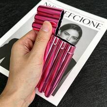 1PC, Pink Mirror Electroplated 3-In-1 Storage Tube, 2-Section Detachable 3-Compartment Independent Moisture-Proof Sealed Portable Dispenser Tube, Smoking Accessories - 1PC - View 6