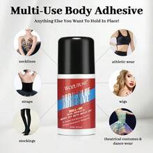 Goiple Body Adhesive & Wig Installation Kit – Roll-On Body Glue, Sweat-Resistant & Waterproof Hold, Invisible Double-Sided Tape For Wigs, Clothes & Body – Easy Water Wash-Off,Lace Wig ,Body Jewelry & Fashion Fixes,Women's Daily Styling & Secure Hold Needs - 37pcs-B - 查看 6