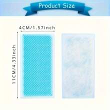 25pcs Fast Cooling Patches - Long-Lasting Gel Material, Suitable For Summer, Daily Use And Elderly Care, Essential Summer Product, Disposable Cooling Cold Compress Patches - Ice Pack, Soothing Patch, Skin-Friendly Material, Icy Design - View 4