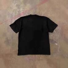 ¡Algodón puro de alto gramaje! Camiseta unisex de manga corta, holgada, para parejas, con estampado vintage de kung fu chino y Jackie Chan. Camisetas de lujo, tops, camisetas de moda. - Negro - Ver 3