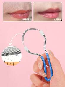 1pc Facial Hair Remover - Painless Facial Hair Removal Tool, Portable Spring Roller Hair Remover, Spring-Style Hair Removal Tool, Lightweight Hair Removal Tool, Unisex, Suitable For Upper Lip, Chin, Face, Neck, Arms And Legs - Easy To Use, Portable DIY Beauty Tool - Multicolor - View 4