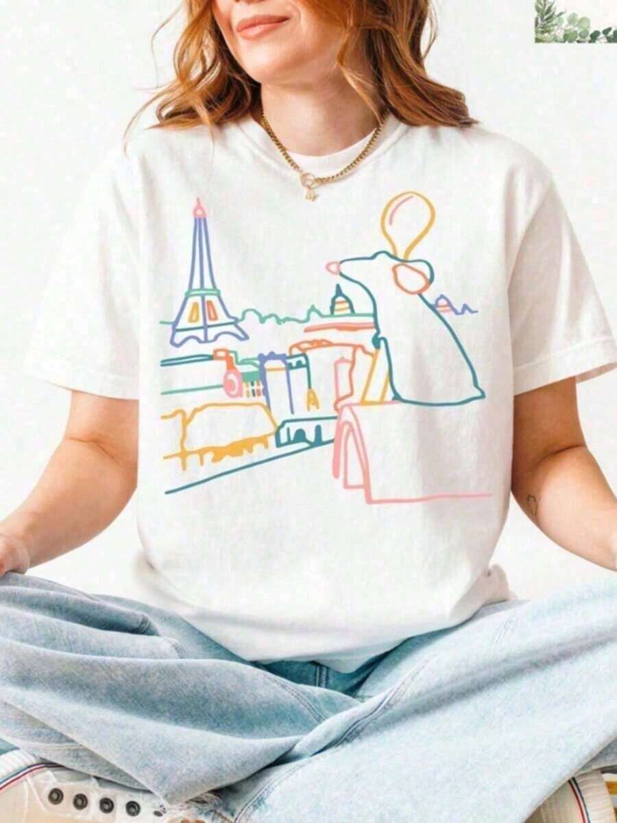 Women T-Shirts - 白色 4 - 查看 1