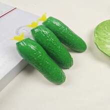 1/3 piezas Pelota antiestrés con rebote suave en forma de fruta, adecuada para adolescentes y adultos; Juguete antiestrés relleno de líquido en forma de fruta; Herramienta de relajación antiestrés - Verde - Ver 7