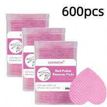 1 Box 200pcs/Heart-Shaped Nail Wipes, Heart-Shaped Nail Degreasing Wipes, Non-Damaging Nail Cleaning Cotton Pads, Soft Lint-Free Nail Removal Wipes, Disposable Wipes For Nail Salons, Heart-Shaped Nail Removal Cotton Pads, Non-Woven Soft Nail Cleaning Care Cotton Pads, Portable Nail Salon Wipes, Gift - Pink Box - View 12