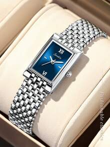 SUNKTA Fashion Women's Quartz Watch, Stainless Steel Bracelet, Waterproof For Daily Use, Exquisitely Compact Dial, Adjustable Bracelet - Silver - View 1