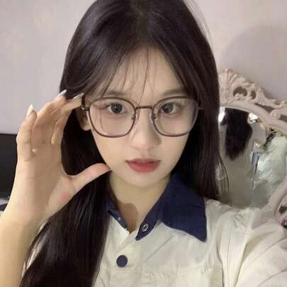 1 Pc Eyeglass Frame, Adopt Korean Style Design, Match Fine Accessories, Suit Daily Wear, All Adults, Graduation & Holiday Gift
