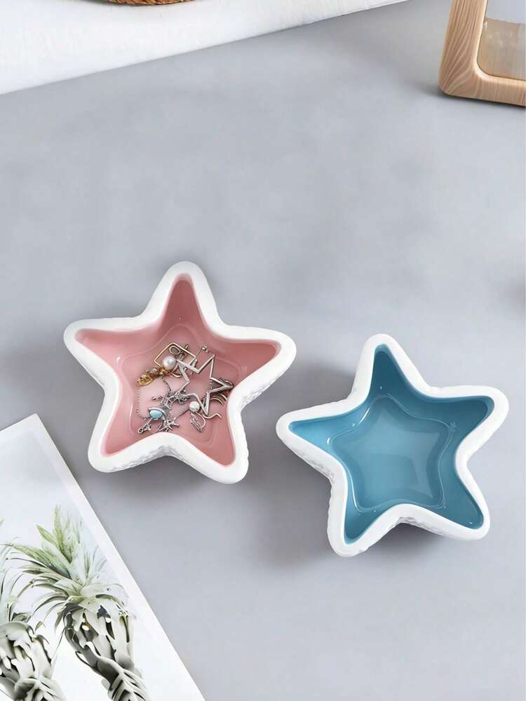 1pc Personalized Creative Decorative Ornament, Starfish & Seashell Decor, Home Decor, Bedroom Decor, Living Room Tabletop Decor, Couple Gift, Graduation Season Gift, Holiday Gift - Multicolor - View 7