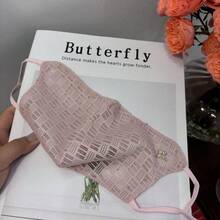 1件裝水鑽香氛防曬面罩，輕量透氣UV防護眼罩，夏季女款臉部遮罩 - 彩色 - 查看 9