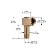 Bestseller Hose Reel Parts Hourleey Garden Hose Adapter Brass Swivel Joint - 13*13 - View 3