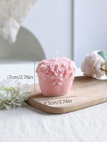 Ins Style Pink Rose Scented Handmade Candle, Romantic Vintage Design Smokeless Soy Wax, Suitable For Atmosphere Photography Props, Christmas Gift, Date Dinner, Home Tabletop Decor, Opening Ceremony Favor - Pink Series - View 17