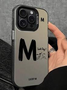 [Spedizione in 24 ore] Custodia per telefono antiurto con design a slogan in nero, 1 pezzo, compatibile con Apple 17 16 15 Promax 21 22 23 24 25 26 Ultra Galaxy 13 14 15 Pro Ultra, compatibile con iPhone 16, 15, 14, 13, 12, 11 Pro Max, adatta per resistenza all'acqua, protezione dalle cadute, resistenza ai graffi, come regalo di compleanno o anniversario, versione internazionale, non la versione domestica, regalo primaverile/epidemia. - nero - Visualizzare 1