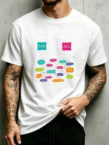 Camiseta de cuello redondo para hombre con diseño gráfico, corte holgado, tela% moderna y versátil, suave y cómoda, adecuada para uso diario y como regalo, para proyectos, temas di - Negro - Ver 7