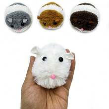 Cat Toy Realistic Vibrating Mouse Pull String Vibrating Animal Shaped Toy - Random Style Pull Ring Hamster - View 3