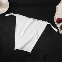 1pc Women's Black Diamond Double Layer Lace Breathable Fashion Bra Fake Collar, Suitable For Daily Wear - Black - View 6