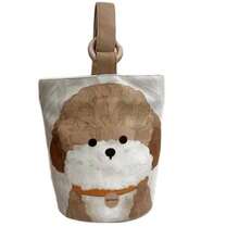 1pc Bell Puppy Lunch Bag, Portable Hand-Carried Tote Bag For Office Workers, Canvas Bucket Bag, Handheld Snack Bag - View 5