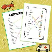 Word Matching Workbook Series, Connect Words And Pictures Through Matching Games, Build Vocabulary And Practice Spelling, Simple And Easy-To-Understand Exercises, Fun Learning Activities, Improve Focus And Word Recognition Ability. Back To School - Word 工作簿 - 查看 6