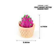 3D Printed Button Stress-Relief Fruit Series Toys, EDC Ornaments, Office Desktop Figurines, Gifts,-Border Bestsellers - 水果籃按鍵(梨) - 查看 7