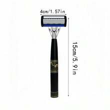 Brand New 7-Story Shaver Sturdy Metal Razor For Men/Lady Featuring A Non-Slip Handle | Precision Blade For Shaving, Works With Replacement Blades - Perfect For Beards, Mustaches, And Facial Hair - Safety Tazor + Blade - View 8