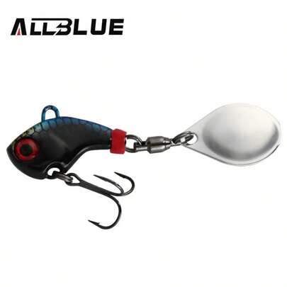 Señuelo de Pesca ALLBLUE CYCLONE Tail Spinner, Señuelo Metálico Vibrante para Pesca desde Orilla, Señuelo Tipo Cuchara, Cebo Artificial