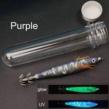 Avlcoaky 1pc 12.5cm Glow In The Dark Wood Shrimp Horizontal Squid Jig Egi Set UV Squid Lure Sea Cuttlefish Octopus Saltwater Tackle - Multicolor - View 11