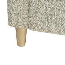 Footstool With Storage Space, Fabric-Covered Footrest With Hinged Lid, Compact Scandinavian-Style Stool For Living Room Or Bedroom - 駝色 - 查看 10
