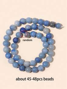 Natural Blue Aventurine Round Loose Spacer Diy Bead For Girls For Jewelry Making Diy Charm Bracelet Necklace Accessories 4/6/8/10mm - Blue Aventurine - View 15