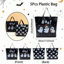 5/10 Peças Sacolas de Presente de Halloween, Sacolas de Lona com Estampa de Fantasma BOO de Halloween, Sacolas de Presente para Decoração de Festa de Halloween, Sacolas para Embrulho de Presente, Sacolas para Doces de Halloween, Suprimentos para Embrulho de Presente de Feliz Halloween, Suprimentos para Festa de Halloween, Sacolas de Compras para Loja de Halloween, Sacolas de Plástico Duráveis, Sacolas de Armazenamento de Halloween, Suprimentos de Embalagem de Cozinha de Halloween, Decoração de Quarto de Halloween, Decoração de Casa de Halloween, Presentes de Halloween, Lembrancinhas de Festa - fantasma do dia das bruxas - Visão 11