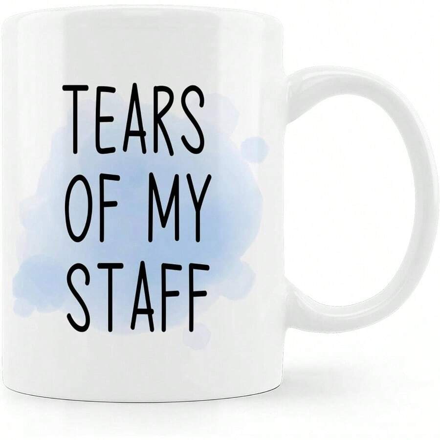 Funny Gifts - Tazas de caf, regalos del jefe del da de los jefes, regalos del personal, taza de t, regalos para jefes, mujeres y hombres, taza de lgrimas de mi personal, taza de caf - Color-09 - Ver 1