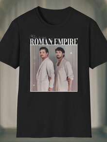 Camiseta unisex retro "This Is My Roman Empire" de Pedro Pascal y Paul Mescal. Camiseta retro vintage de los 90 "Gladiator II". Merchandising de Pedro Pascal y Paul Mescal. - Negro - Ver 1
