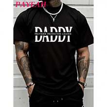Camiseta de Día del Padre PAYEAH Daddy Husband Protector Hero (Una sola pieza) 100% algodón 220g camiseta de algodón pesado - Negro - Ver 1