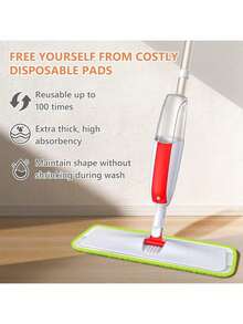 16.5 X 5.5 Inch Microfiber Spray Mop Pad, Reusable And Washable, Suitable For Mops, Ideal For Home, Kitchen And Commercial Floor Cleaning - Long Terms - View 4